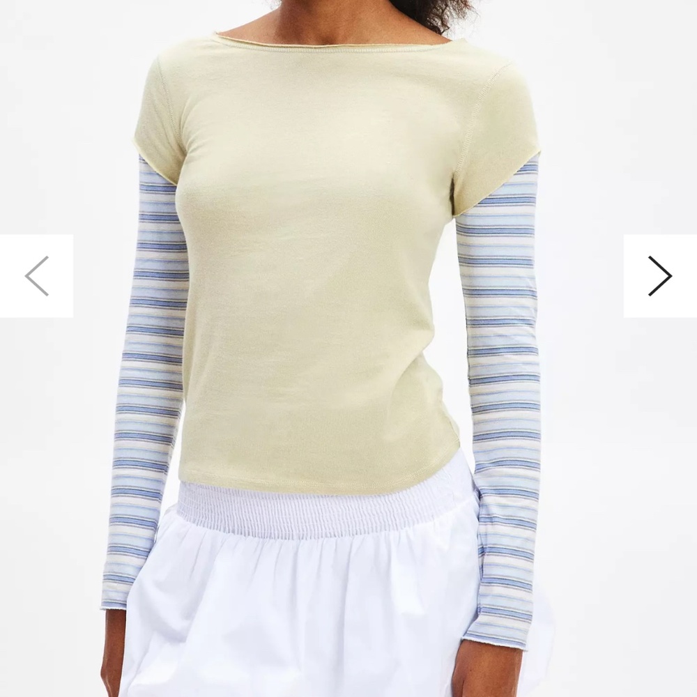 Layered long sleeve.